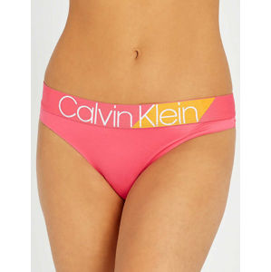 Calvin Klein dámské růžové tanga - XS (RNX)
